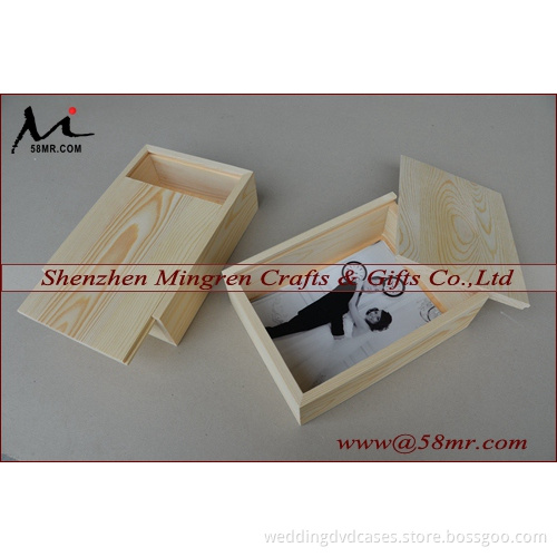 Wooden Photo Storage Gift Box with USB Box Packaging